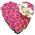 Basket of flowers heart