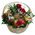 Корзина с цветами и фруктами