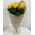Bouquet of 11 yellow roses - view 1