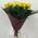 Bouquet of 19 yellow roses - view 2