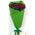 Bouquet of 15 red roses in craft - view 4
