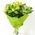 Bouquet of green orchids cimbidium - view 2