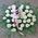 Basket of white roses - view 2