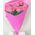 Small bouquet of 9 pink roses - view 2