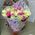 Bouquet of roses white and pink - view 1