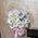 Basket with chrysanthemums - view 1