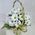 Basket with chrysanthemums - view 3