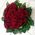 Heart of red roses - view 2
