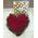 Surprising heart of red roses - view 1