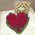 Surprising heart of red roses - view 2