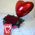 Surprising heart of red roses - view 5