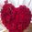 Heart of red roses for anniversary - view 2