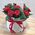 11 red roses in a box - view 1