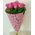 Delicate bouquet of pink roses - view 1