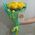 Bouquet of 11 yellow roses - view 6
