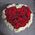 Bouquet in the form of heart 1