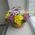 Basket of multi-colored chrysanthemums 8