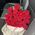 Beautiful bouquet of scarlet roses 4
