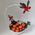 Champagne, mandarins and sweets in the basket 1