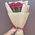 Simple bouquet of 7 roses 9