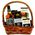 Basket the man with whiskey Jack Daniel`s