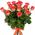 15 orange roses