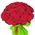 47 red roses