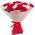 27 red and white roses