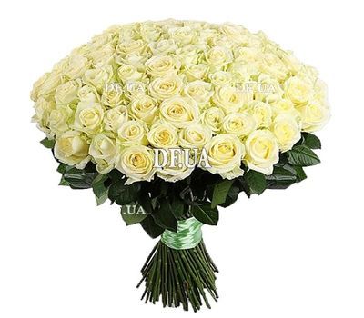 Large bouquet of white roses