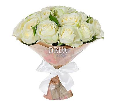 19 white roses