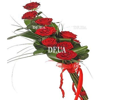 Bouquet of flowers to a man
