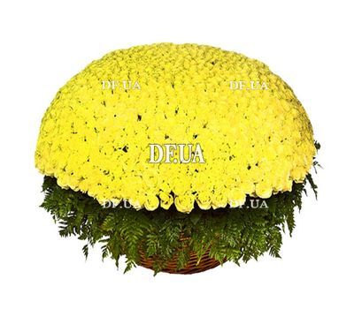 A bouquet of 1001 yellow roses