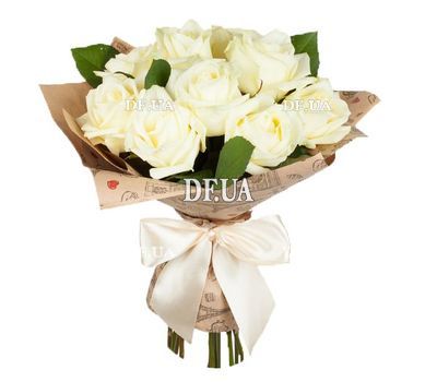 11 white roses