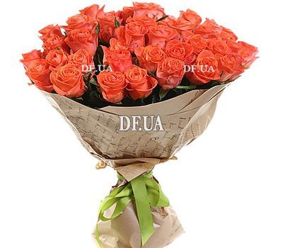 35 orange roses
