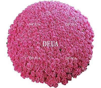 The biggest bouquet of pink roses
