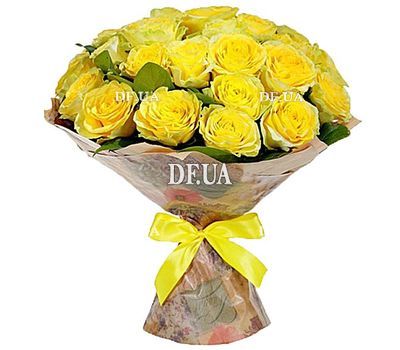 25 yellow roses