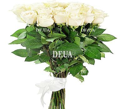 Bouquet of large white meter roses