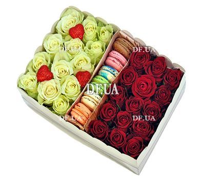 Flowers and macaroons
