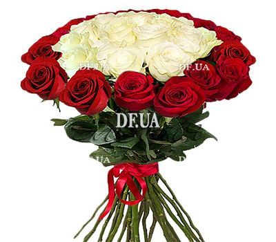Imported roses in a bouquet