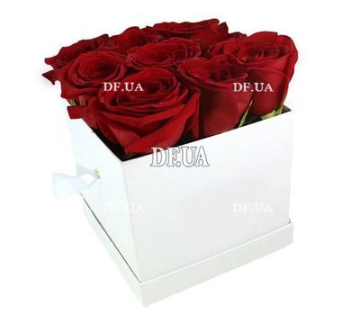 Box of red roses