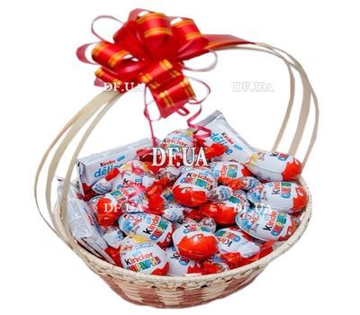 Basket with sweets Kinder
