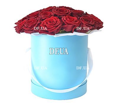 Beautiful box with red roses