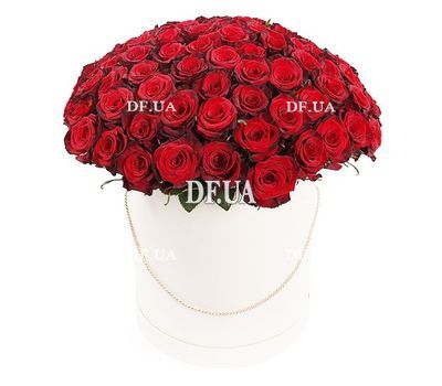 Chic roses in a hat box