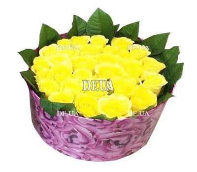 Yellow roses in a box
