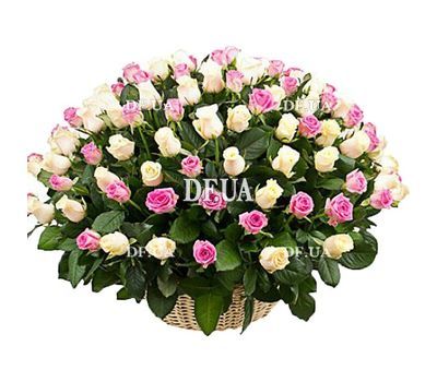 Large basket of roses