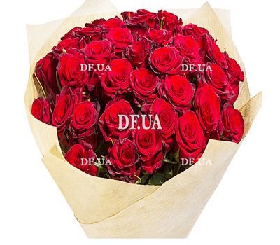 Bouquet of 35 red roses - view 1