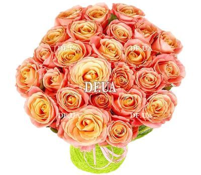 Букет из 25 коротких роз - вид 1