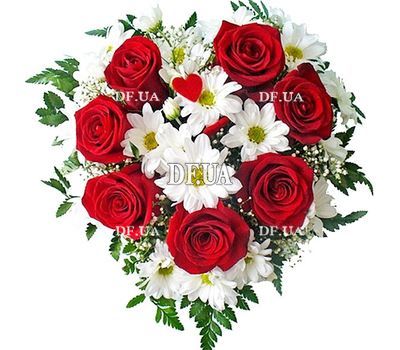 Flowers in heart