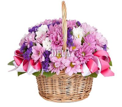 Flower basket for girls