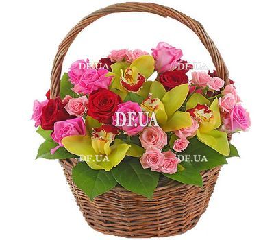 Корзина цветов на годовщину